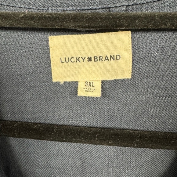 Lucky Brand Men’s 3XL Embroidered Short Sleeve Shirt - New without tag - Picture 4 of 8